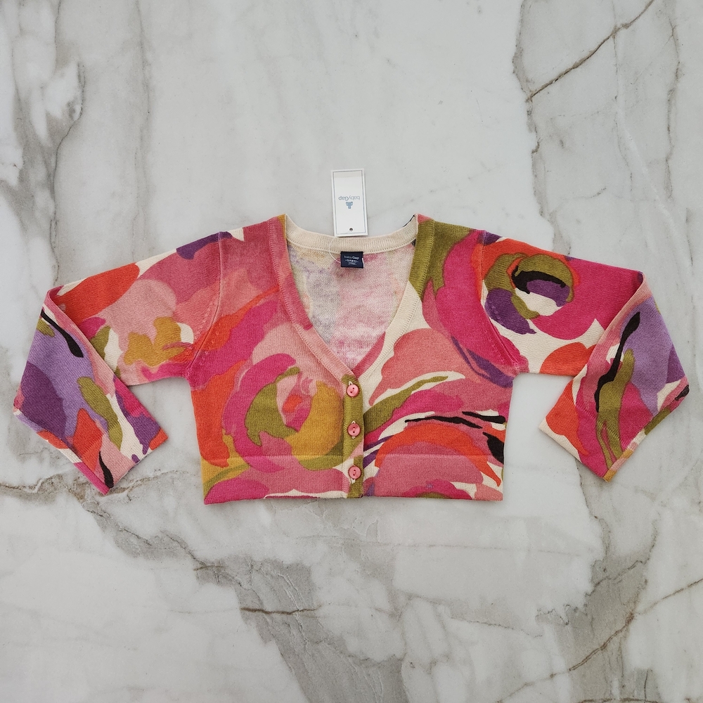 NWT BabyGap Multicolor Toddler Cardigan
